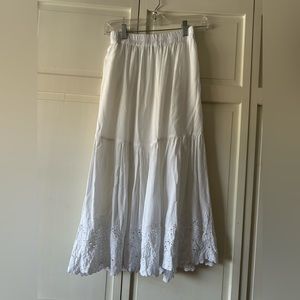 White Maxi Skirt